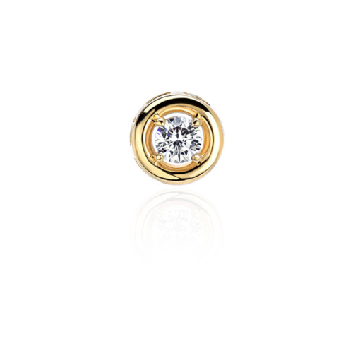 Подвеска из желтого золота 585 пробы с фианитом 01П1314129