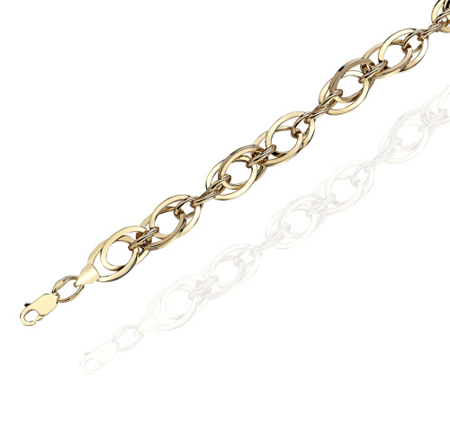 Цепь из желтого золота 585 пробы без вставок 01Ц033148