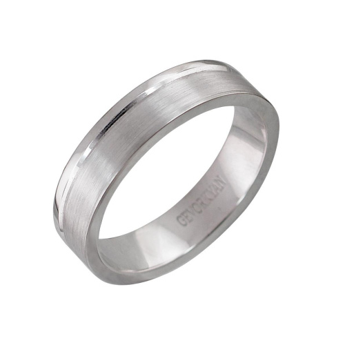 Обручальное кольцо из платины 950 пробы без вставок 01О090474