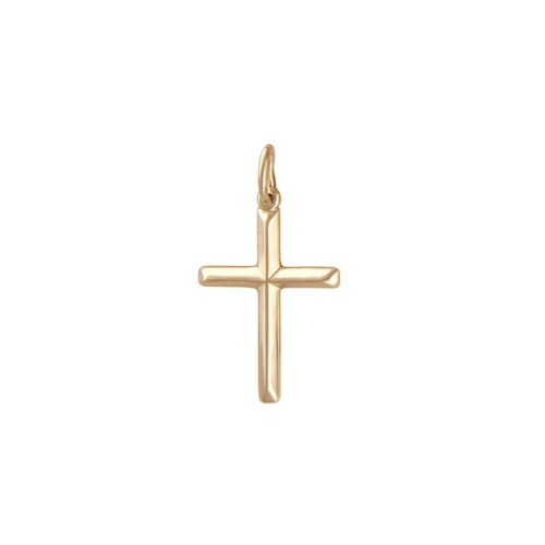 Крест нательный из красного золота 585 пробы 01Р019116 без вставок
