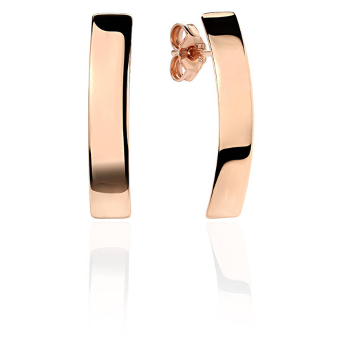Серьги из красного золота 585 пробы без вставок 01С0113092