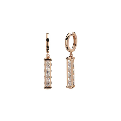 Серьги из красного золота 585 пробы с фианитами 01С1113704