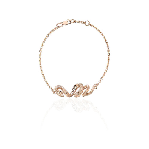 Браслет из красного золота 585 пробы без вставок 01Б012840