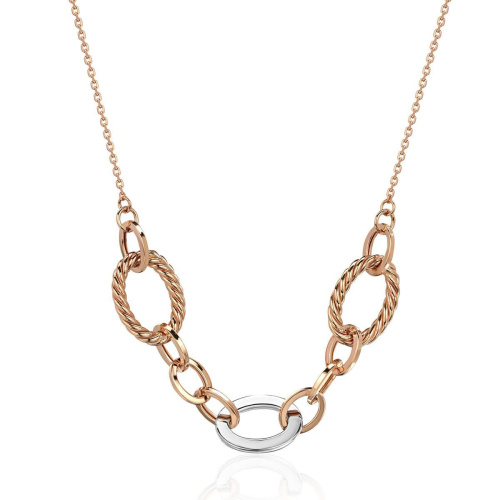 Колье из желтого золота 585 пробы без вставок 01Л032357Р