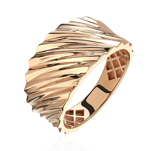 Кольцо из красного золота 585 пробы без вставок 01К0116153