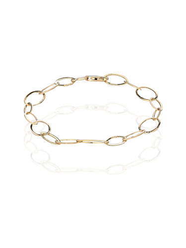 Браслет из желтого золота 585 пробы без вставок 01Б031118