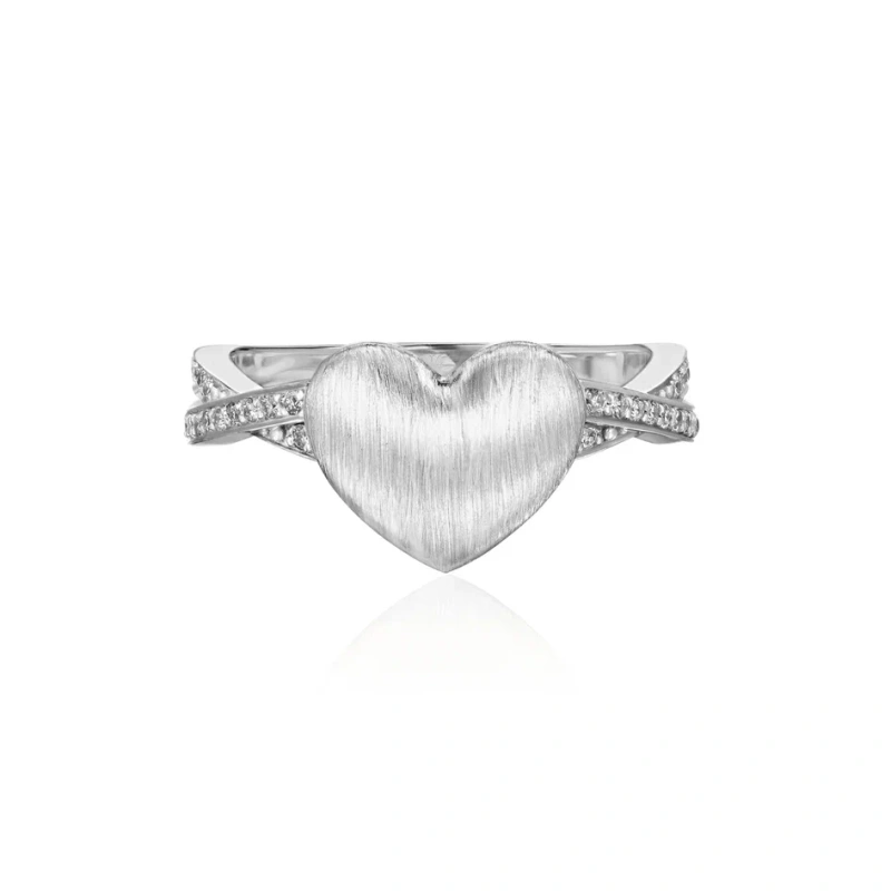 Кольцо из белого золота 585 пробы с бриллиантами 01К6215933