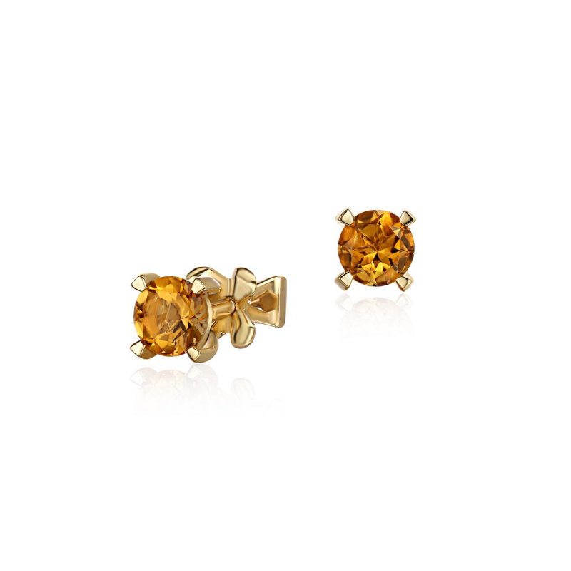 Серьги из желтого золота 585 пробы 01С3313446-8