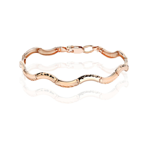 Браслет из красного золота 585 пробы без вставок 01Б710486