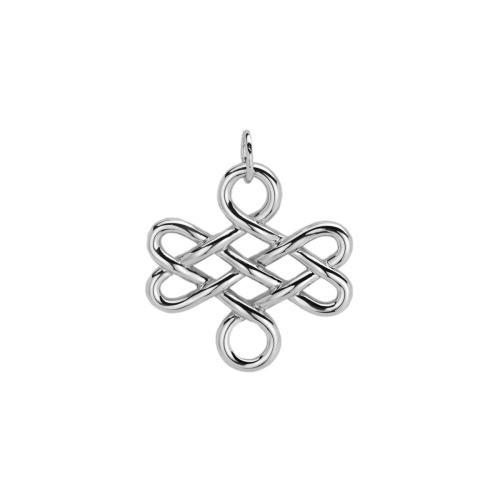 Подвеска из белого золота 585 пробы без вставок 01П023987