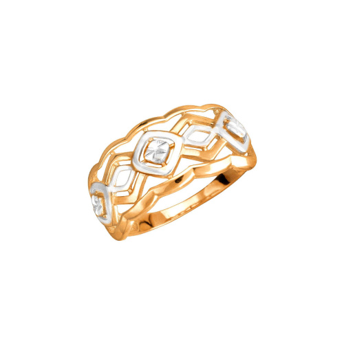 Кольцо из красного золота 585 пробы без вставок 01К7112600Р Кольцо из красного золота 585 пробы без вставок 01К7112600Р