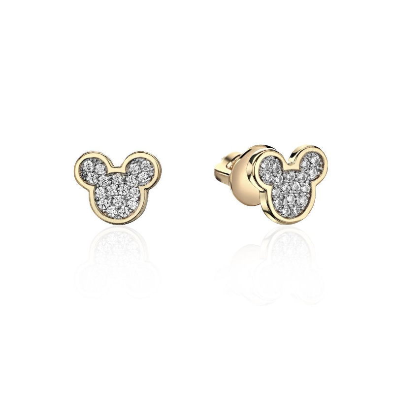 Серьги из красного золота 375 пробы с фианитами 01С1114217SР