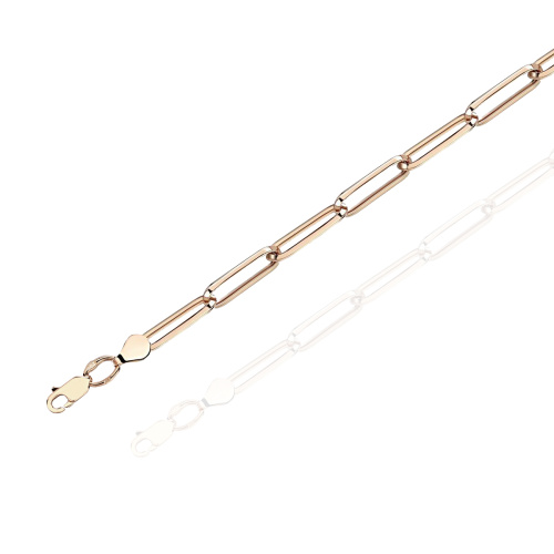 Цепь из красного золота 585 пробы без вставок 01Ц0121108