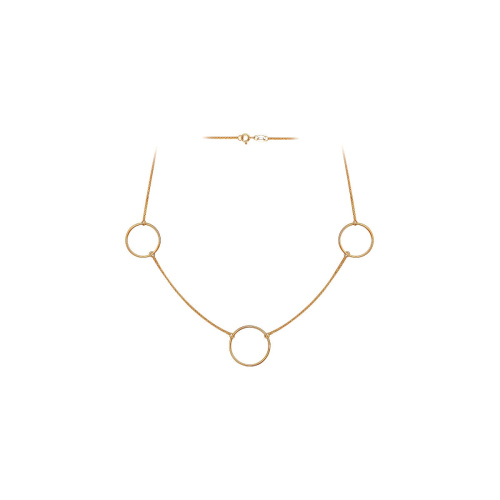 Колье из красного золота 585 пробы без вставок 01Л711681 Колье из красного золота 585 пробы без вставок 01Л711681