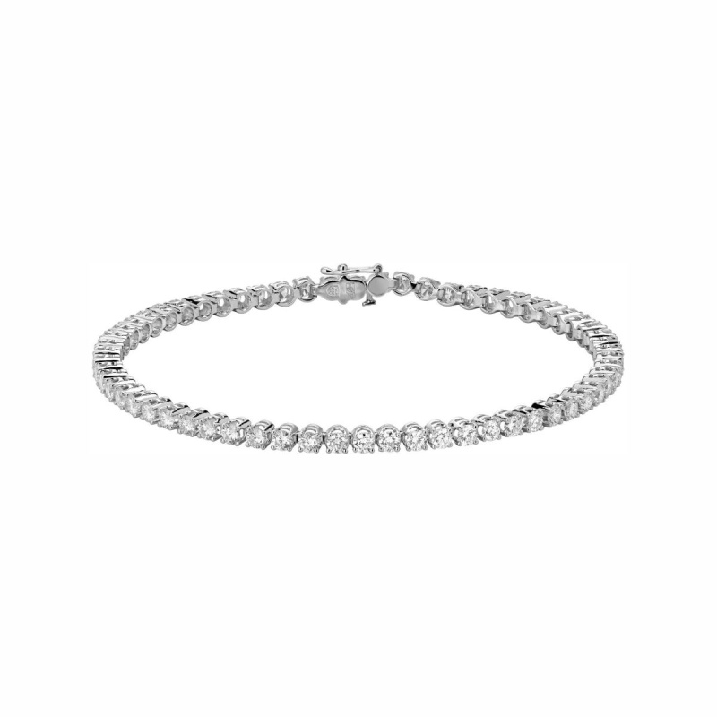 Браслет из белого золота 585 пробы с бриллиантами 01Б622732