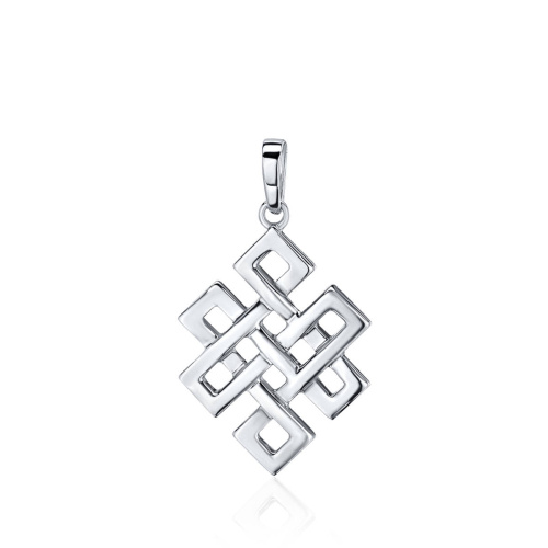 Подвеска из белого золота 585 пробы без вставок 01П023985