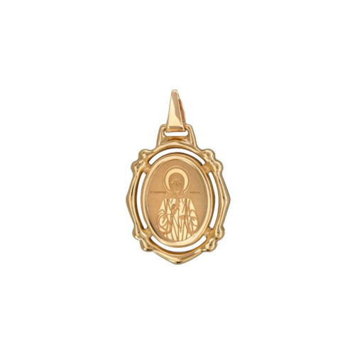 Нательная икона Святая Матрона Московская из красного золота 585 пробы без вставок 01П011320