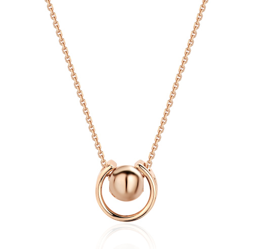 Колье из красного золота 585 пробы без вставок 01Л012083