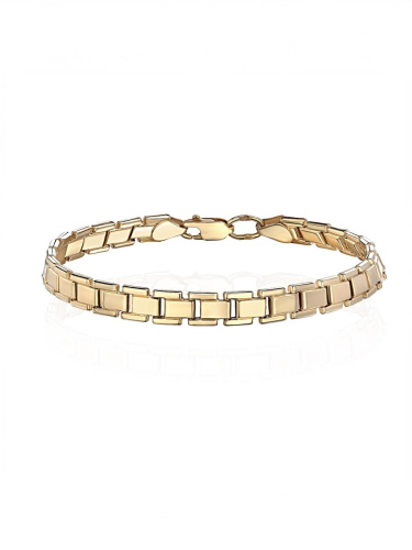 Браслет из желтого золота 585 пробы без вставок 01Б030223