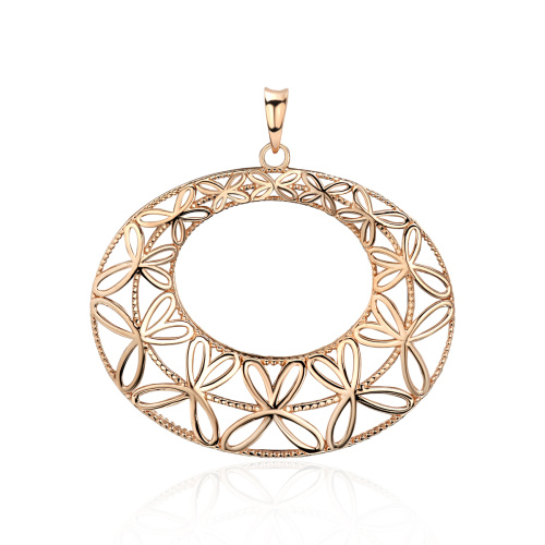 Подвеска из красного золота 585 пробы без вставок 01П0115131