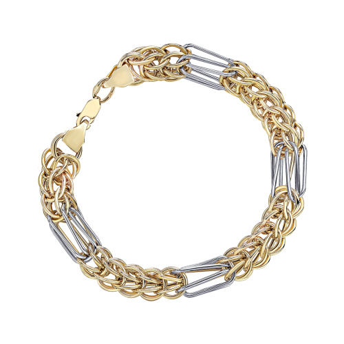 Браслет из желтого золота 585 пробы без вставок 01Б0321091Р