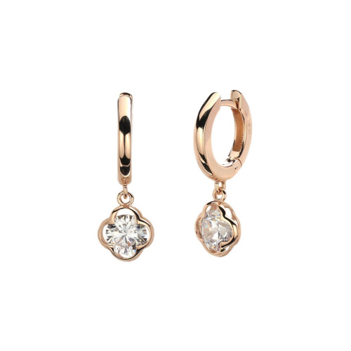 Серьги из красного золота 585 пробы с фианитами 01С1113702