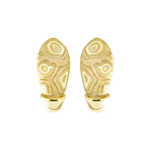 Серьги из желтого золота 585 пробы без вставок 01С0311269