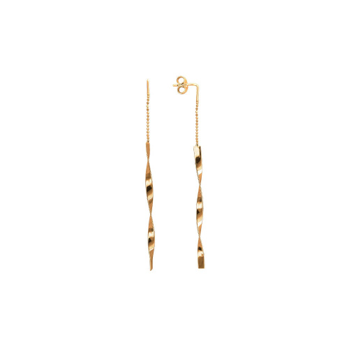 Серьги из красного золота 585 пробы без вставок 01С0114199