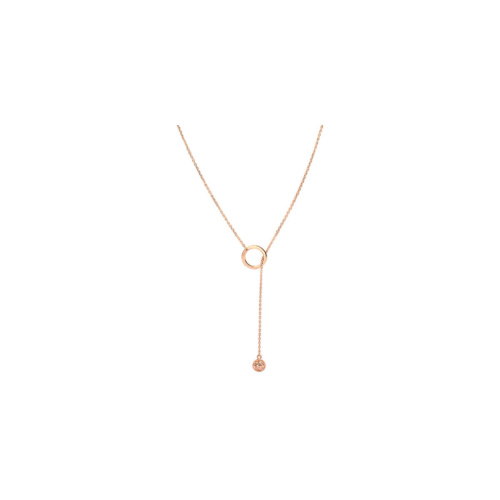 Колье из красного золота 585 пробы без вставок 01Л011954