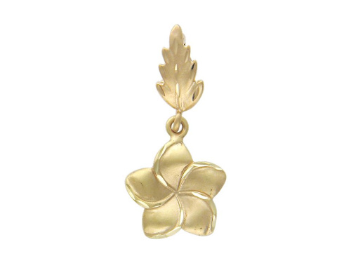 Подвеска из комбинированного золота 585 пробы без вставок 01П762768Ж