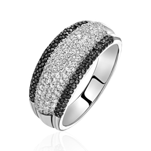 Кольцо из серебра 925 пробы с фианитами 01К2515228-1