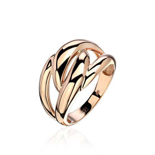 Кольцо из красного золота 585 пробы без вставок 01К0114845