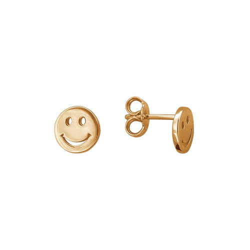 Серьги детские из красного золота 585 пробы без вставок 01С0113148