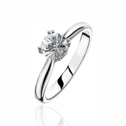 Кольцо из белого золота 750 пробы с сапфиром 01К5712459-1