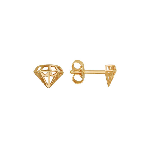 Серьги из красного золота 585 пробы без вставок 01С0110573
