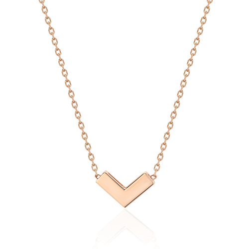 Колье из красного золота 585 пробы без вставок 01Л012199