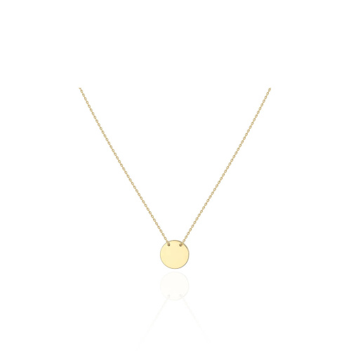 Колье из желтого золота 585 пробы без вставок 01Л0311078