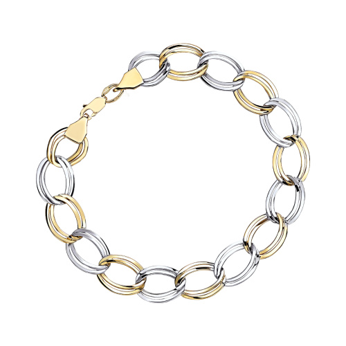 Браслет из желтого золота 585 пробы без вставок 01Б0321094Р