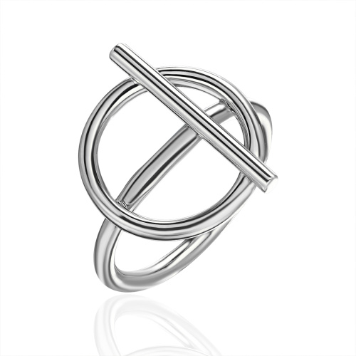 Кольцо из белого золота 585 пробы без вставок 01К0216696