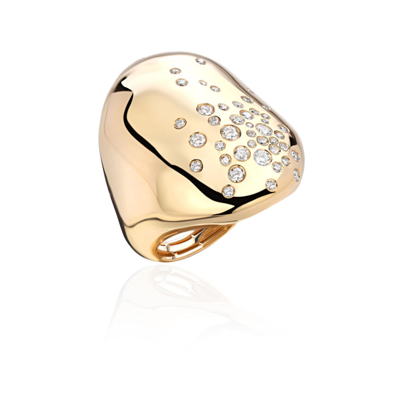 Кольцо из желтого золота 585 пробы с бриллиантами 01К6315301