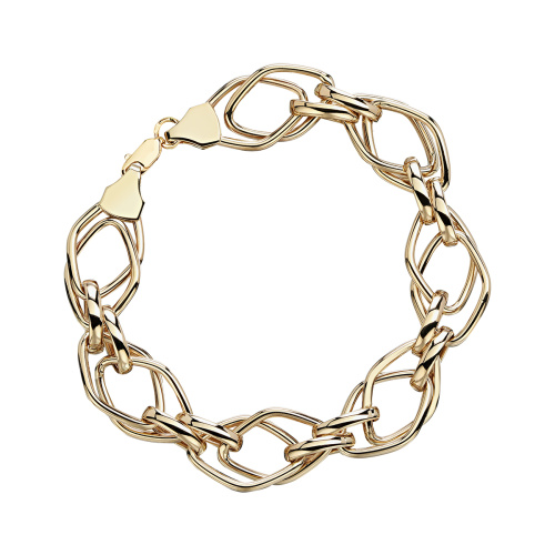 Браслет из желтого золота 585 пробы без вставок 01Б033166