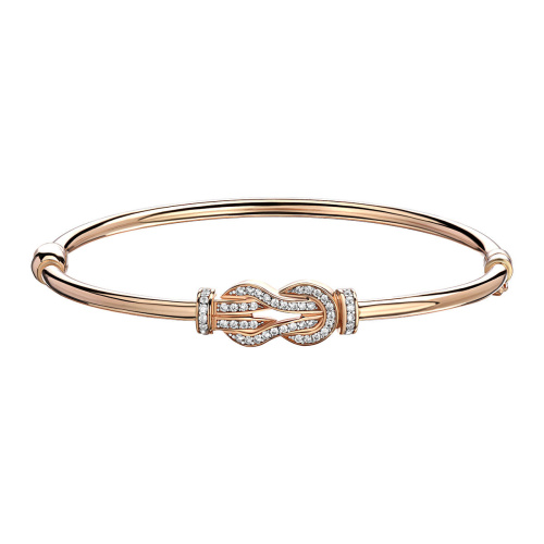 Браслет из красного золота 585 пробы с фианитами 01Б113048Р