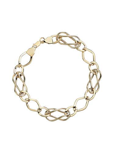 Браслет из желтого золота 585 пробы без вставок 01Б033167