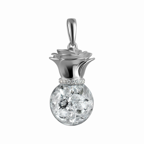 Подвеска из серебра 925 пробы с фианитами 01П152179