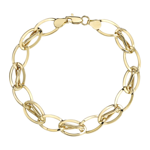 Браслет из желтого золота 585 без вставок 01Б033610