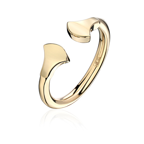 Кольцо из желтого золота 585 пробы без вставок 01К0315119