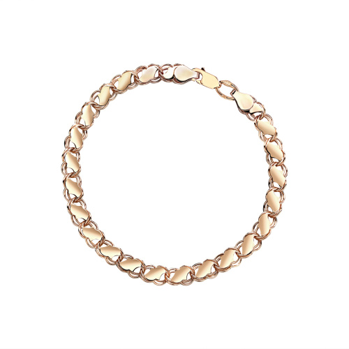 Браслет из красного золота 585 пробы без вставок 01Б013230