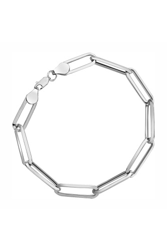 Браслет из белого золота 585 пробы без вставок 01Б0221107