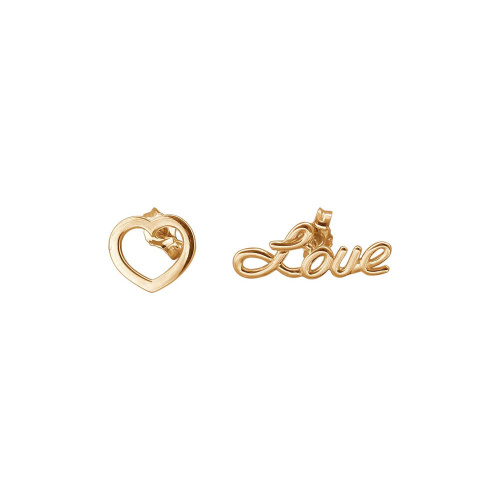 Серьги из красного золота 585 пробы без вставок 01С0114250