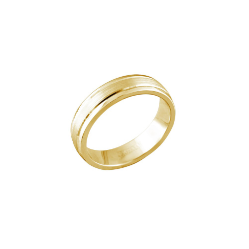 Обручальное кольцо из желтого золота 585 пробы без вставок 01О030472